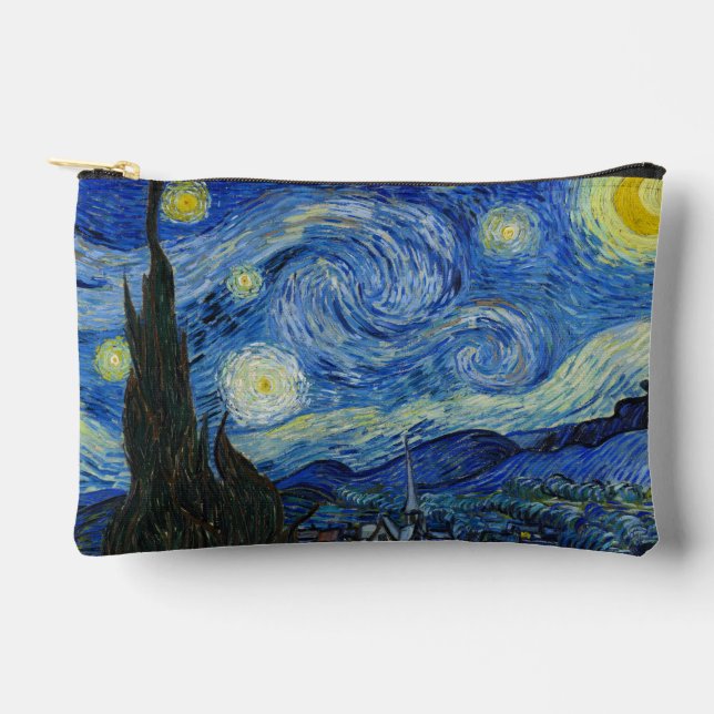 The Starry Night, 1889 by Vincent van Gogh Accessory Pouch (Front)