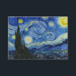 The Starry Night, 1889 by Vincent van Gogh Business Card<br><div class="desc">The Starry Night,  1889 by Vincent van Gogh. It depicts the view from the east-facing window of his asylum room at Saint-Rémy-de-Provence,  just before sunrise,  with the addition of an imaginary village.</div>