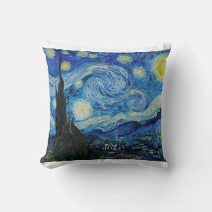 The Starry Night 1889 by Vincent van Gogh Cushion