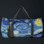 The Starry Night, 1889 by Vincent van Gogh Duffle Bag<br><div class="desc">The Starry Night,  1889 by Vincent van Gogh. It depicts the view from the east-facing window of his asylum room at Saint-Rémy-de-Provence,  just before sunrise,  with the addition of an imaginary village.</div>