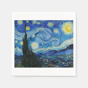 The Starry Night 1889 by Vincent van Gogh Napkin