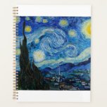 The Starry Night 1889 by Vincent van Gogh Planner<br><div class="desc">Vincent Willem van Gogh (Dutch: [ˈvɪnsɛnt ˈʋɪləɱ vɑŋ ˈɣɔx] (listen);[note 1] 30 March 1853 – 29 July 1890) was a Dutch Post-Impressionist painter who posthumously became one of the most famous and influential figures in the history of Western art. In a decade, he created about 2, 100 artworks, including around...</div>