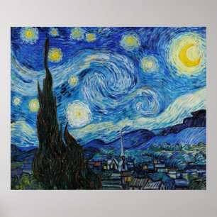 The Starry Night (1889) Poster