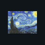 The Starry Night by Van Gogh Canvas Print<br><div class="desc">The Starry Night by Van Gogh. 
Please visit my store for more interesting design and more colour choice =>  zazzle.com/iwheels*</div>
