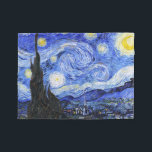 The Starry Night by Van Gogh Fleece Blanket<br><div class="desc">Oil painting by the Dutch master Vincent Van Gogh(1853-1890) Probably his most famous painting, Van Gogh painted 'The Starry Night' in 1889 from memory while in an asylum in France where he checked himself in for depression.The scene depicts the view from his bedroom window. In the painting there is the...</div>