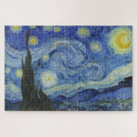 The Starry Night by Van Gogh Jigsaw Puzzle<br><div class="desc">Please visit my store for more interesting design and more colour choice. => zazzle.com/iwheels*</div>