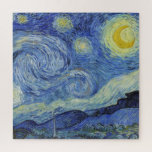 The Starry Night by Van Gogh Jigsaw Puzzle<br><div class="desc">Please visit my store for more interesting design and more colour choice. => zazzle.com/iwheels*</div>