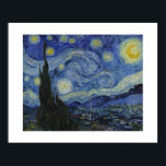 The Starry Night by Van Gogh Poster<br><div class="desc">This version leaves a white border, suitable for adding a matting and a frame. About the Work The Starry Night Starry Night (Dutch: De sterrennacht) is a painting by the Dutch post-impressionist artist Vincent van Gogh. Painted in June 1889, it depicts the view outside of his sanitorium room window at...</div>