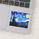 The Starry Night by Vincent Van Gogh<br><div class="desc">The Starry Night by Vincent Van Gogh. This is an old masterpiece from the dutch master painter Vincent Van Gogh. This fine painting has beautiful,  vibrant,  saturated colour. Vincent Van Gogh was a dutch post impressionist painter. This image is in the public domain</div>