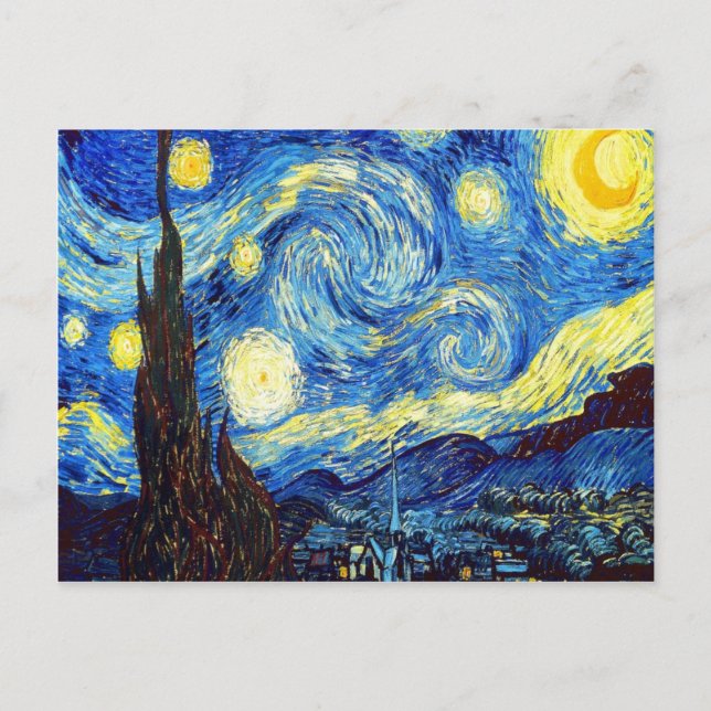 The Starry Night by Vincent van Gogh 1889 Postcard (Front)