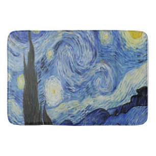 The Starry Night by Vincent Van Gogh Bath Mat