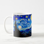 The Starry Night by Vincent Van Gogh Coffee Mug<br><div class="desc">Vincent Van Gogh The Starry Night. This is an old masterpiece from the dutch master painter Vincent Van Gogh.This fine art landscape painting has beautiful,  vibrant,  saturated color. Vincent Van Gogh was a dutch post impressionist painter. This image is in the public domain</div>