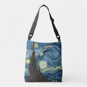 The Starry Night by Vincent Van Gogh Crossbody Bag
