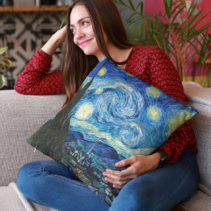 The Starry Night by Vincent Van Gogh Cushion
