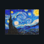 The Starry Night by Vincent Van Gogh Fleece Blanket<br><div class="desc">Vincent Van Gogh The Starry Night. This is an old masterpiece from the dutch master painter Vincent Van Gogh.This fine art landscape painting has beautiful,  vibrant,  saturated colour. Vincent Van Gogh was a dutch post impressionist painter. This image is in the public domain</div>