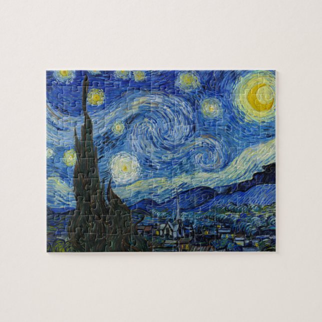 The Starry Night by Vincent van Gogh Jigsaw Puzzle (Horizontal)