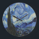 The Starry Night by Vincent Van Gogh Large Clock<br><div class="desc">Bring the beauty and tranquillity of Vincent Van Gogh's The Starry Night into your home with our home décor products. Inspired by the painting's dreamy neutral palette and peaceful ambiance, our pieces create a sense of calm and serenity in any space. With these products, you can capture the essence of...</div>