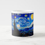 The Starry Night by Vincent Van Gogh Large Coffee Mug<br><div class="desc">Vincent Van Gogh The Starry Night. This is an old masterpiece from the dutch master painter Vincent Van Gogh.This fine art landscape painting has beautiful,  vibrant,  saturated color. Vincent Van Gogh was a dutch post impressionist painter. This image is in the public domain</div>