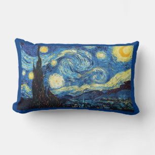 The Starry Night by Vincent van Gogh Lumbar Cushion