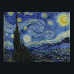The Starry Night by Vincent Van Gogh Poster<br><div class="desc">Vincent Van Gogh - a celebration of the Masters of Art</div>