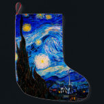 The Starry Night by Vincent Van Gogh Small Christmas Stocking<br><div class="desc">Vincent Van Gogh The Starry Night. This is an old masterpiece from the dutch master painter Vincent Van Gogh.This fine art landscape painting has beautiful,  vibrant,  saturated colour. Vincent Van Gogh was a dutch post impressionist painter. This image is in the public domain</div>