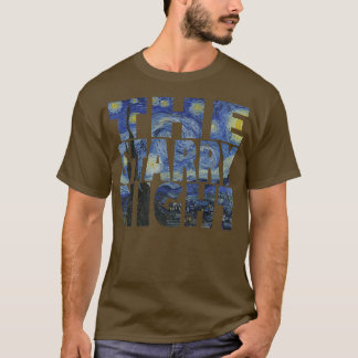The Starry Night by Vincent Van Gogh Tet Art1141 T-Shirt