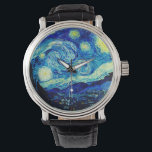 The Starry Night by Vincent Van Gogh Watch<br><div class="desc">Vincent Van Gogh The Starry Night. This is an old masterpiece from the dutch master painter Vincent Van Gogh.This fine art landscape painting has beautiful,  vibrant,  saturated colour. Vincent Van Gogh was a dutch post impressionist painter. This image is in the public domain</div>