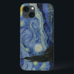 The Starry Night iPhone 13 Case<br><div class="desc">The Starry Night by Vincent van Gogh. The Starry Night is a painting by Dutch post-impressionist artist Vincent van Gogh. The painting depicts the view outside his sanitorium room window at night, although it was painted from memory during the day. The centre part shows the village of Saint-Rémy under a...</div>