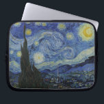 The Starry Night Laptop Sleeve<br><div class="desc">The Starry Night by Vincent van Gogh. The Starry Night is a painting by Dutch post-impressionist artist Vincent van Gogh. The painting depicts the view outside his sanitorium room window at night, although it was painted from memory during the day. The centre part shows the village of Saint-Rémy under a...</div>