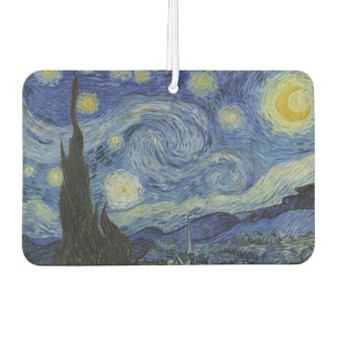 The Starry Night, oil painting, Vincent Van Gogh Car Air Freshener