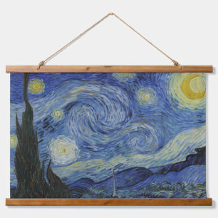 The Starry Night, oil painting, Vincent Van Gogh Hanging Tapestry