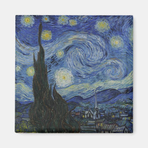 The Starry Night, oil painting, Vincent Van Gogh Magnet