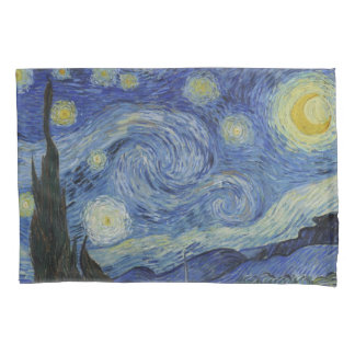 The Starry Night, oil painting, Vincent Van Gogh Pillowcase