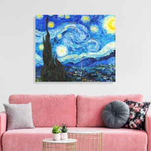 The Starry Night Van Gogh Canvas Print