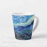 The Starry Night Van Gogh Latte Coffee Mug<br><div class="desc">Enjoy your morning latte, afternoon tea, or evening hot cocoa in this Starry Night latte cup and let the ethereal blue strokes of Vincent van Gogh's "The Starry Night" amaze you. This tasteful drinking vessel is an example of Impressionism's timeless beauty and elegance. While voluntarily undergoing mental health therapy in...</div>