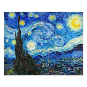 The Starry Night   Van Gogh   Photo Print