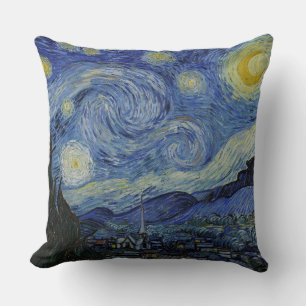 The Starry Night Vincent van Gogh 1889 Cushion