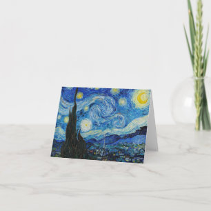 The Starry Night - Vincent Van Gogh Card