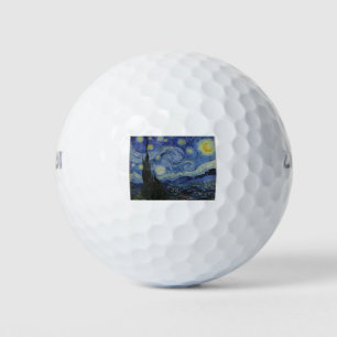 The Starry Night (Vincent van Gogh) (Famous Art) Golf Balls