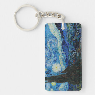 The Starry Night - Vincent Van Gogh Key Ring