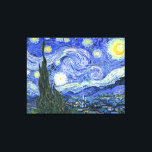 The Starry Night ~ Vincent van Gogh ~ Triptych Canvas Print<br><div class="desc">The Starry Night ~ Vincent van Gogh ~ Fine Art Canvas ~ Triptych. The Starry Night (Dutch: De sterrennacht) is a painting by Dutch post-impressionist artist Vincent van Gogh. The painting depicts the view outside his sanitorium room window at night,  although it was painted from memory during the day.</div>