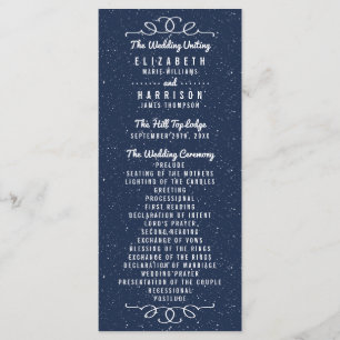 The Starry Night Wedding Collection - Program Programme