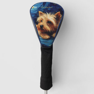 The starry night - Yorkshire Terrier Dog 001 - Qia Golf Head Cover