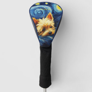 The starry night - Yorkshire Terrier Dog 003 - Qia Golf Head Cover