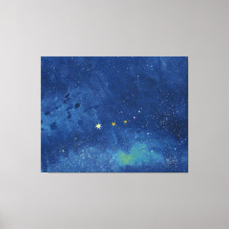 The starry sky  canvas print