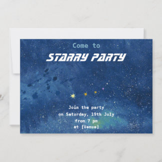 The Starry Sky Customisable Invitation