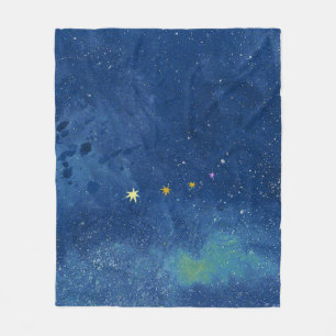 The starry sky fleece blanket