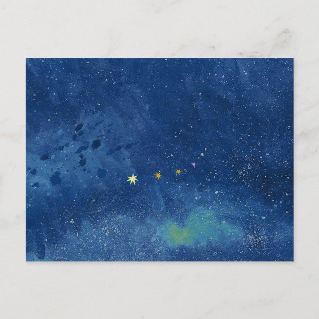 The starry sky  holiday postcard (Front)