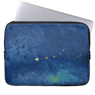 The starry sky illustration Laptop Sleeve
