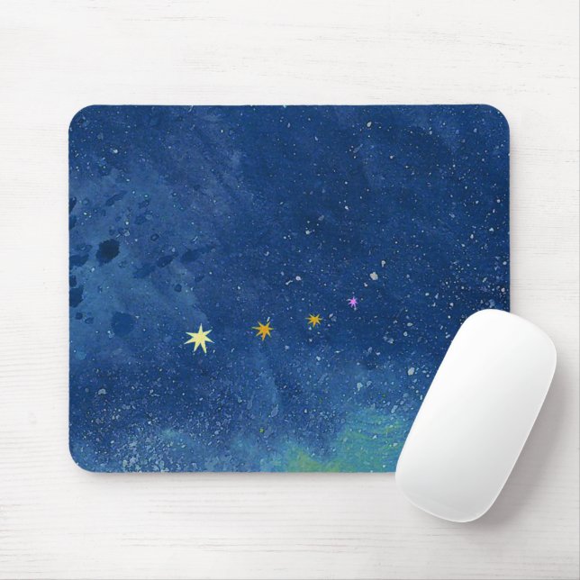  The starry sky illustration     Mouse Pad (With Mouse)